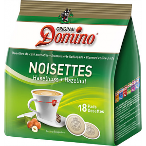 Domino  Kaffeepads 18St. a 7g Noisette/Nussnougat aromatisiert